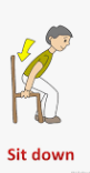 sit down